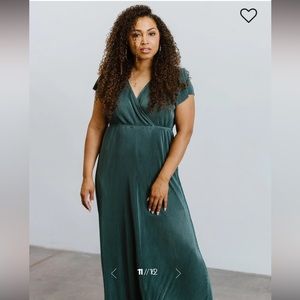 NWT Baltic Børn Athena pleated maxi dress: Lagoon